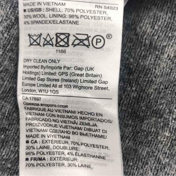 NWT Banana Republic Wool Blend Blazer - Picture 3 of 3